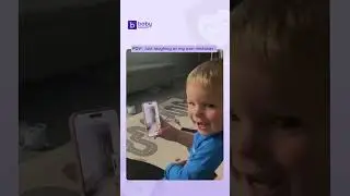 kid laughing watching himself fall