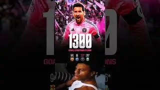 Leo Messi just became the 𝐟𝐢𝐫𝐬𝐭 𝐩𝐥𝐚𝐲𝐞𝐫 𝐞𝐯𝐞𝐫 𝐰𝐢𝐭𝐡 𝟏𝟑𝟎𝟎 𝐠𝐨𝐚𝐥 𝐜𝐨𝐧𝐭𝐫𝐢𝐛𝐮𝐭𝐢𝐨𝐧𝐬.