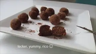 Gesunde Erdnussbällchen ohne Zucker, ohne Mehl, vegan - nur 3 Zutaten