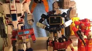 TRANSFORMERS REVIEW 1 PART 2 MP-13 (MASTERPIECE SOUNDWAVE) SIZE COMPARISON