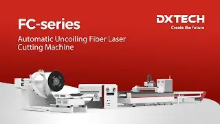 DXTECH 1530FC Stainless Steels Automatic Metal Fiber Laser Coil Cutting Machine for Sale