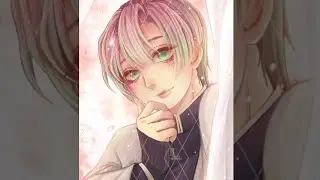 【Hikari】Procreate Drawing Process Kimetsu no Yaiba- Demon Slayer-Kanroji Mitsuri male ver