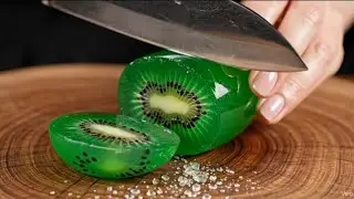 ASMR Glass Fruit Cutting - Satisfying ASMR Glass Fruit Slice|Glass Fruit ASMR 