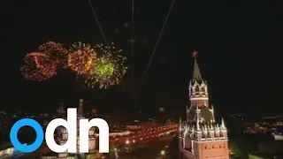 Fireworks in Moscow for World War Two victory anniversary