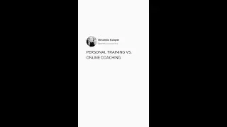 Personal Training Vs. Online Coaching