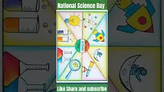 National Science Day Drawing | Science Day Drawing Easy #shorts #short #youtubeshorts #viral #art