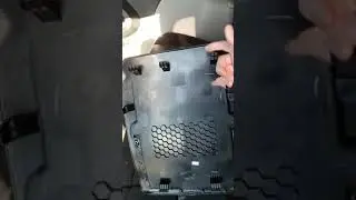 2017 Dodge Caravan bucket seat rear panel removal