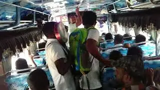 Шри Ланка, весёлая поездка в автобусе. Sri Lanka, a fun bus ride.