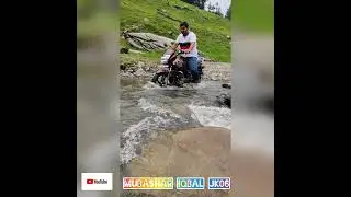 Watercrossing At Jai valley on #Tvs #Radeon#110cc...