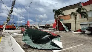 Imbé, RS. Destruição e avarias causadas pelo temporal, noite de 16-02-25. #temporal #imbé #estragos