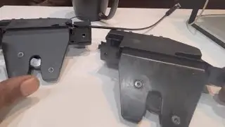 E88 trunk latch with emergency release cable removal and instillation