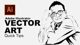 Adobe Illustrator Vector Art । How to Make a Vector Portrait