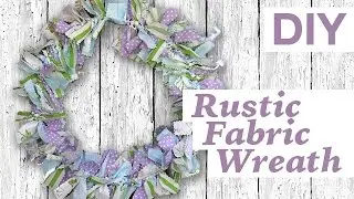 DIY Rustic Fabric Wreath | ArtsyPaints