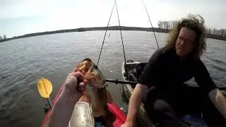 Kent lake with some buddy's this bass was a tank!!!!!