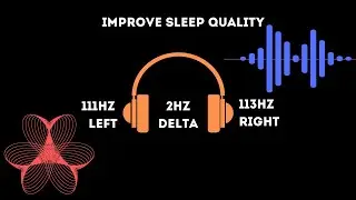 Calming SLEEP Music, LOW 2 Hz Binaural DELTA Waves, Improve Sleep Quality, Release Tension