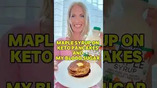 Real maple Syrup with Keto Pancakes and Blood Sugar #bloodsugar