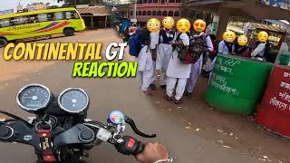 School girls 😍 reaction on my continental gt 650 || reaction video
