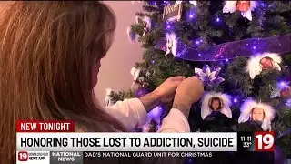 Teal Christmas tree added at Cleveland recovery center, honors loved ones lost to suicide