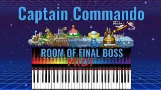 Captain Commando - Room of Final Boss 🎹MIDI🎹