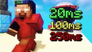 I Tried Bedwars With EVERY Ping