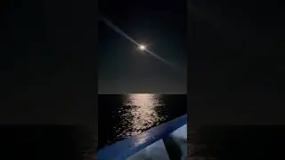 Moon light🌛 #seafarer #nightview #shippingcompany #travel #seafarercommunity #shippingindustry