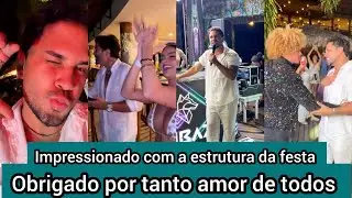 Lucas Guimarães agradece carinho dos fãs e amigos ficam impressionados com estrutura da festa 