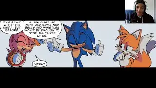 Reaction Sonic the Hedgehog (IDW) Issue #38-40 Comic Dub New Adventure Starts Today