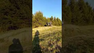 Crazy lawn mower jump!!!!