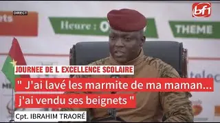 Journée de l'excellence : le président Ibrahim TRAORE s'adresse aux élèves et acteurs de l'éducation
