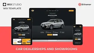 Wix Template Car Dealerships, Car Showrooms | Wix Studio #wix #wixstudio #wixtemplate