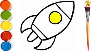 How To Draw Rocket 🚀 Drawing|| Rocket Drawing For Kids|| Easy Rocket Drawing.#rocketdrawing