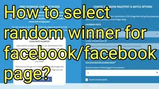 Random Comment Picker for Facebook | How to Pick Random Winner for Facebook/Facebook Page |Gainerstv