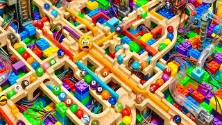 Marble Run Race ASMR Rollercoaster Jump Loop Marble Run ASMR