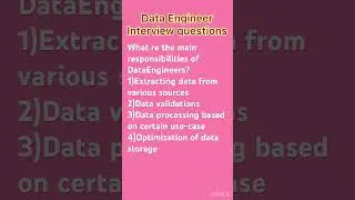 Data Engineer interview questions-11 #aws #azure #databricks #bigdata#dataengineering#interview