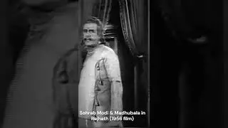 Madhubala & Sohrab Modi | Rajhath (1956) | Old Hindi Movie Scene #shorts #movieclips  #bollywoodmovi
