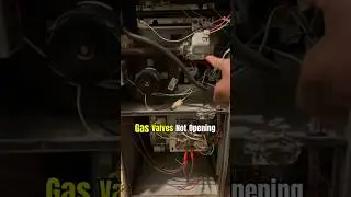 HVAC Expert Advice: Furnace Gas Valve Stuck Closed.  No Heat Problem Solved ! #furnace #diy