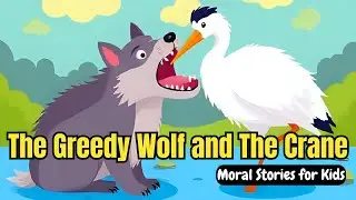 The Greedy Wolf and The Crane | Stories for Kids | Moral Stories | English Stories