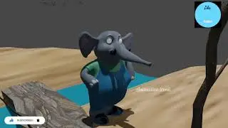 Elephant & panda cute dance mi| Simple dimple | #animation panda dance | animation iconic | #cartoon
