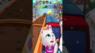 Talking Tom Gold Run Princess Angela VS Talking Tom Hero Dash Arctic Angela Funny Fails & Falls 