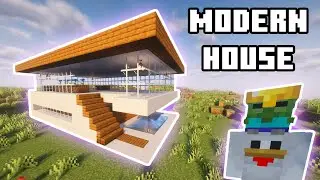 This cool MODERN MINECRAFT house is CRAZY!!!