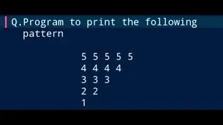 C++ Programming||Pattern Printing Problem (16)