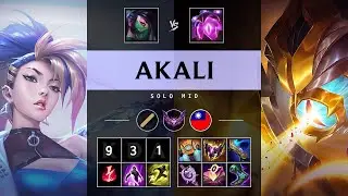 Akali Mid vs Vel'Koz - TW Master Patch 25.17