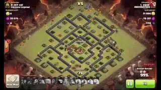 Clash of clans. Balloons+lava hounds and golem! 3 stars attack! TH10