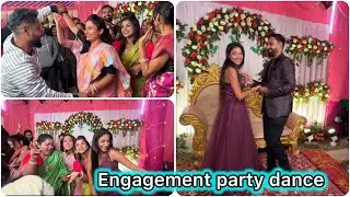 Engagement party dance🤩￼প্রথমবার বরের সাথে সবার সামনে নাচ করলাম🥰 #bengalivlog