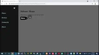 Sidenav Push Content with Opacity | video   playlist mini project of frontend HTML CSS JavaScript(1)