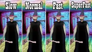Granny Version 1.8.6 New Chase Music In Slow, Normal, Fast, Super Fast Speed | Granny New Update
