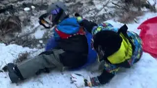Sledding in the Catalina Mountains - Tucson, AZ