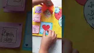 birthday scrap card idea #easy to recreate #fun and art 🎨