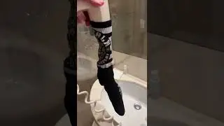 Hand washing  & drying socks in a 5 star hotel #travel #xrp #italy