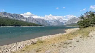 Driving to Many Glacier Hotel & Swiftcurrent Motor Inn on Route 3 in Glacier National Park